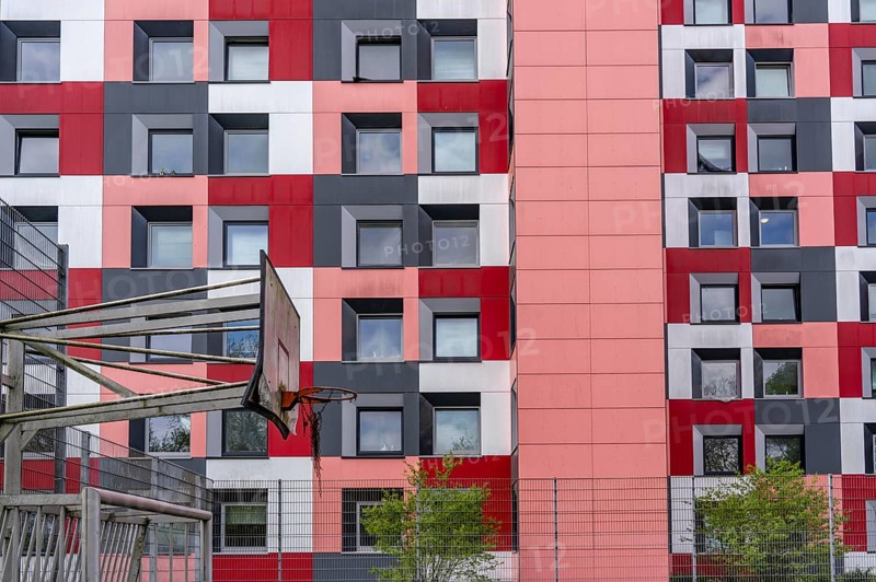 Student hall of residence of the Studierendenwerk Essen-Duisburg in Essen, over 310 furnished rooms are rented to students, North Rhine-Westphalia, Germany, Europe