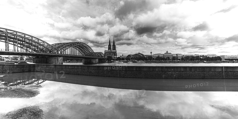 Hohenzollern Bridge, Cologne Cathedral, Central Station and Musical Dome, Cologne, North Rhine-Westphalia, Germany, Europe