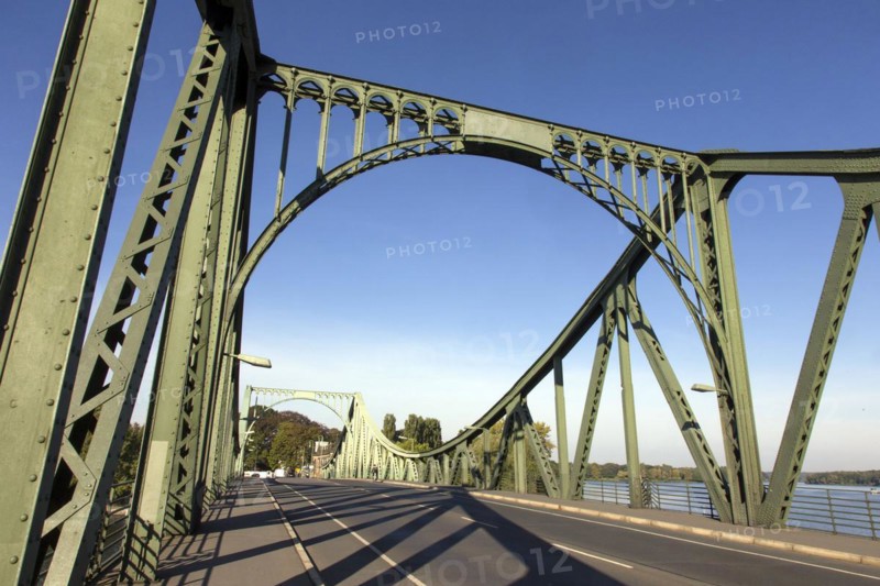 Glienicke Bridge in Potsdam. The Glienicke Bridge today forms the city boundary between Berlin and Potsdam and was the border line and a handover point for spies from East and West during the division of Germany, 22/09/2016