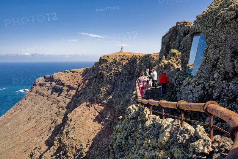 Mirador del RÃ­o viewpoint designed by the artist César Manrique, Lanzarote, Canary Islands, Canary Islands, Spain, Europe