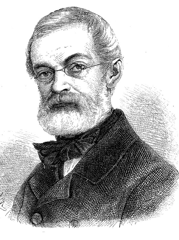 Emil Adolf RoÃŸmÃ¤ÃŸler, 3 March 1806, 8 April 1867, a Saxon, German naturalist, politician and popular writer, Historical, digital reproduction of an original from the 19th century