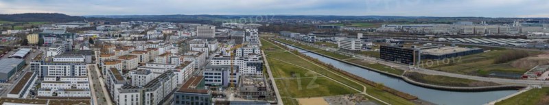 Construction site Flugfeld-Klinikum Böblingen, shell. The new hospital is set to replace the old hospitals in Böblingen and Sindelfingen from 2026. Once completed, there will be around 700 patient beds and 2, 200 healthcare professionals will work at Flugfeldklinikum. Total costs: 600 million euros. Böblingen, Baden-Württemberg, Germany, Europe