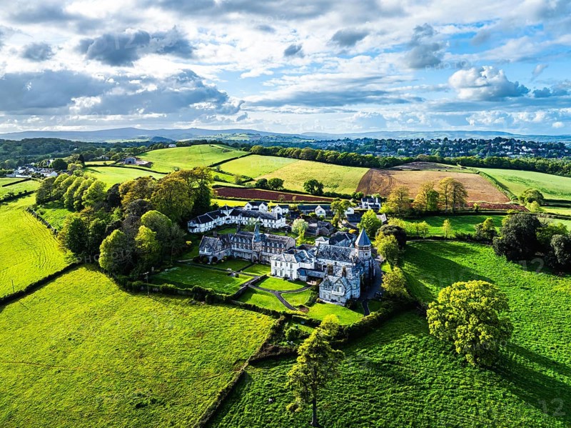The Priory from a drone, Abbotskerswell Priory, Retirement Village, Abbotskerswell, Newton AbbotThe Priory, Retirement Village, Newton Abbot, Devon, England, United Kingdom, Europe