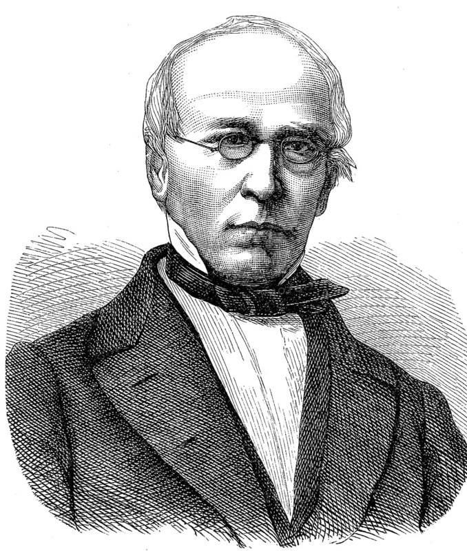 Heribert Marquard Philip Joseph Rau, 11 February 1813, 26 September 1876, was a German free religious pastor, writer and theologian, Historical, digital reproduction of an original from the 19th century