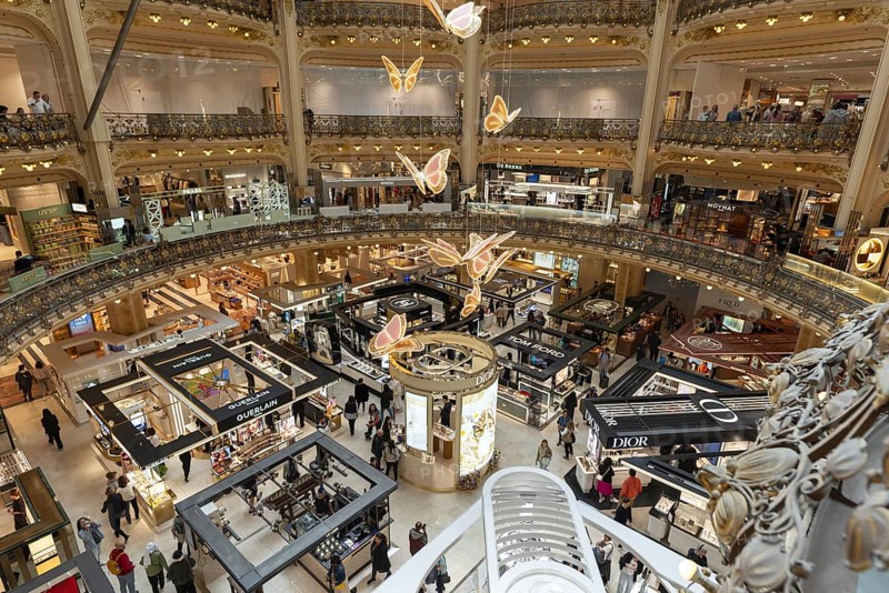 Galeries Lafayette department stores', Paris, Île-de-France, France, Europe