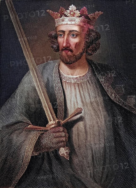 Edward I, alias Longshanks, 1239, 1307, King of England, Historical, digitally restored reproduction from a 19th century original, Record date not stated