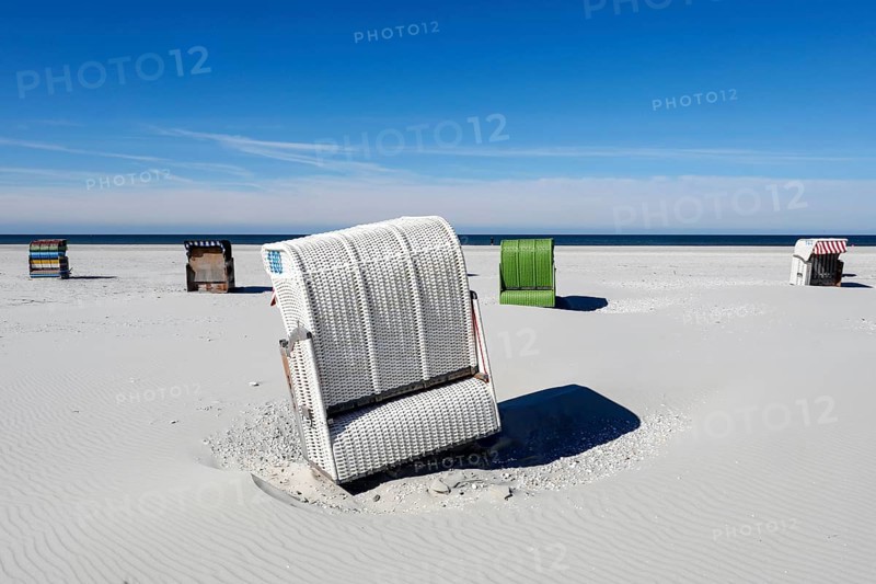 Beach coasts on the island of Amrum, Norddorf, 15.06.2020