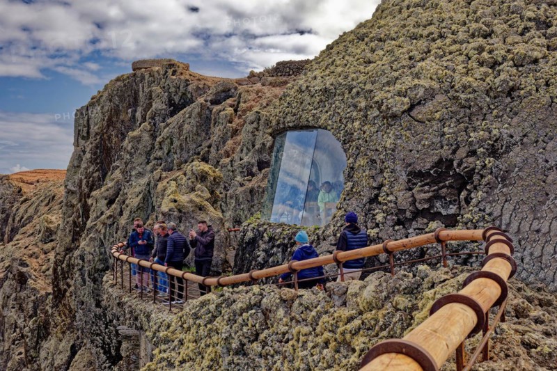 Mirador del RÃ­o viewpoint designed by the artist César Manrique, Lanzarote, Canary Islands, Canary Islands, Spain, Europe