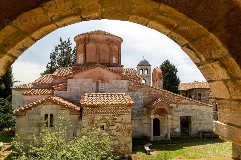 Monastery and Greek Orthodox church of the Virgin Mary, Apollonia Archaeological Park, Pojan, Albania, Europe