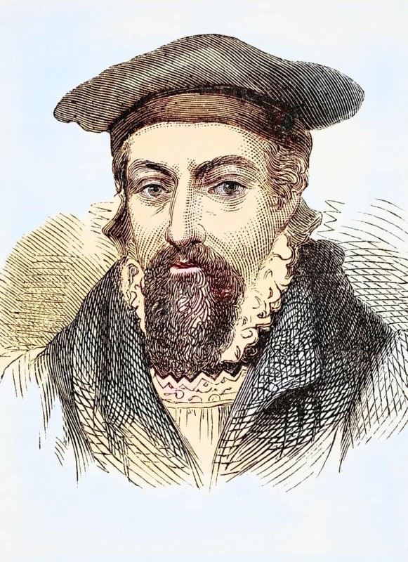 John Whitgift (born between 1530 and 1533 in Grimsby, died 29 February 1604 in Lambeth) was Archbishop of Canterbury, Historical, digitally restored reproduction from a 19th century original, Record date not stated