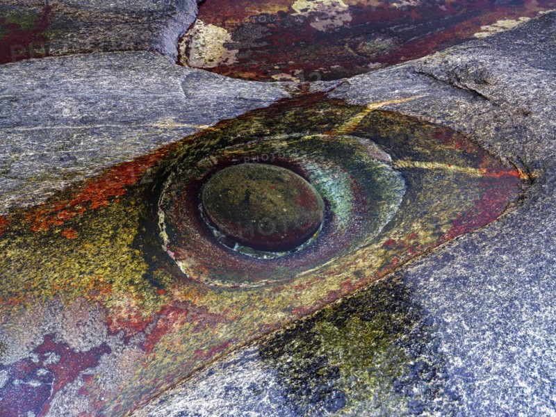 Close-up, rock formation Eye of Utakleiv, or Dragon's Eye, Vestvagoya, Lofoten, Norway, Europe
