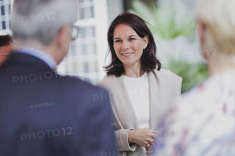 Exchange with representatives of the German, Danish and Frisian minorities during the Foreign Minister's trip to Germany in Flensburg, 25 July 2024. /