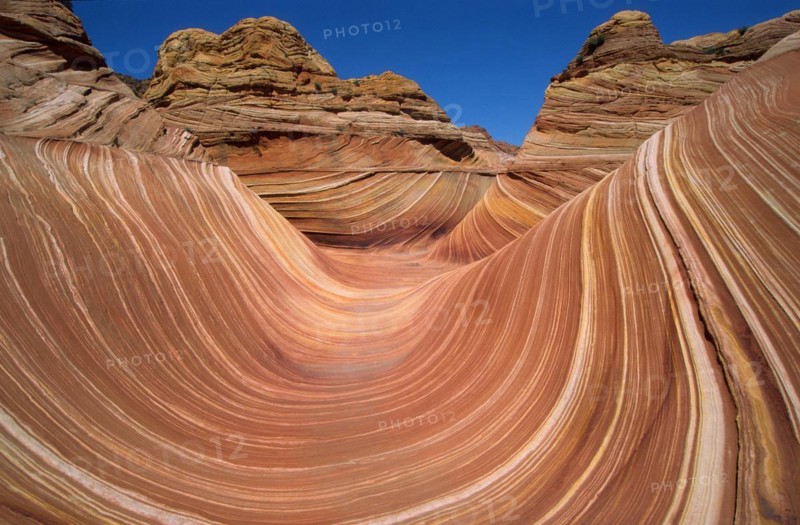 USA, Arizon, The Wave, Paria-Vermillion Wilderness, North Coyote Buttes, sandstone formation, North Coyote Buttes, Arizona, USA, North America