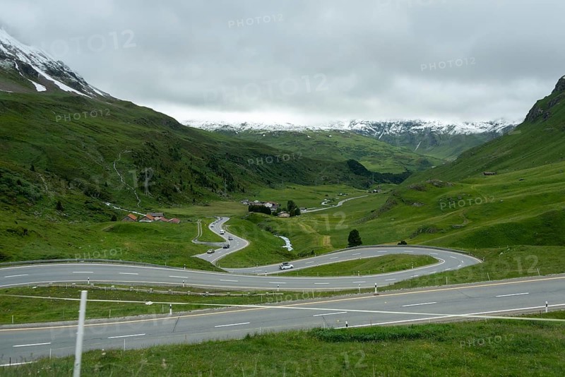 Julier Pass, Alpine pass, Graubünden, Switzerland, Europe