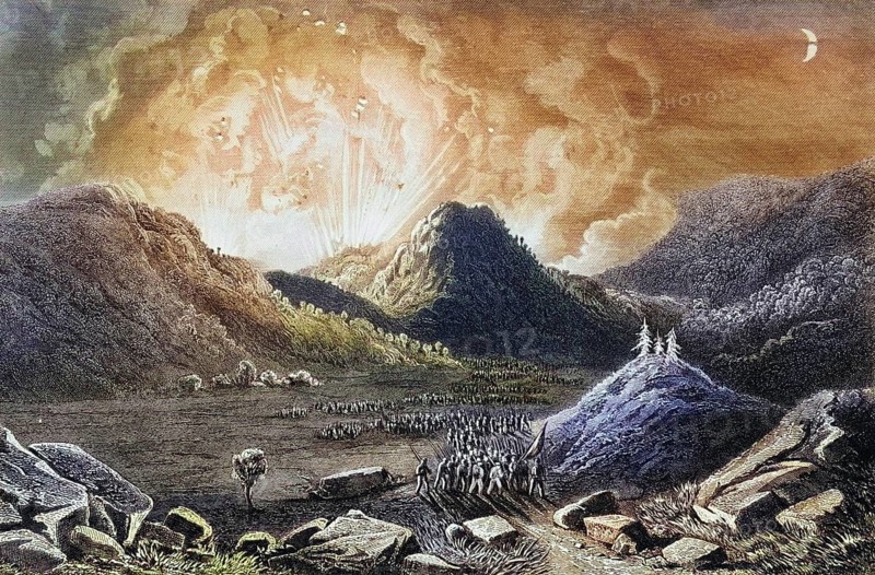 Evacuation of Cumberland Gap Tennessee September 1862, USA, Historical, digitally restored reproduction from a 19th century original, Record date not stated, North America