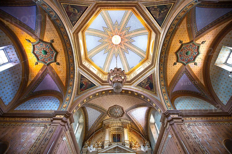 Mexico, Guanajuato- 20 January, 2020: Scenic Guanajuato churches in historic city center, Central America