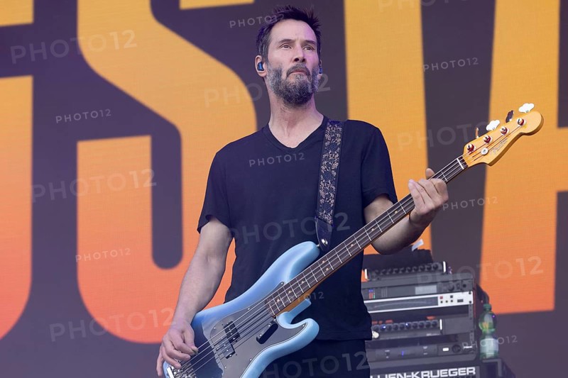 Adenau, Germany, 8.6.2024: Dogstar (bass, Keanu Reeves) play at Rock am Ring. The festival takes place at the Nürburgring race track near the town of Adenau from 7 - 9 June 2024, Europe