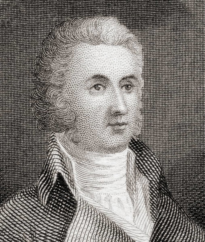 William Richardson Davie 1756 to 1820, Governor of North Carolina from 1798 to 1799, digitally restored reproduction from a 19th century original, Record date not stated