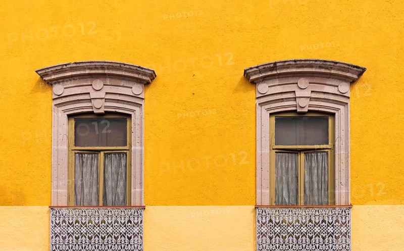 Morelia, Michoacan, colorful streets and colonial houses in Morelia historic city center, one of the main city tourist attractions