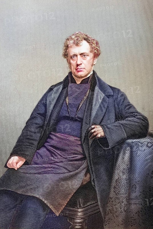 James Prince Lee, 1804-186, English Lord Bishop of Manchester. Painted by DJPound after a photograph by A. Brothers. From the book The Drawing-Room Portrait Gallery of Eminent Personages, Volume 2, published in London 1859, digitally restored reproduction from a 19th century original, record date not stated