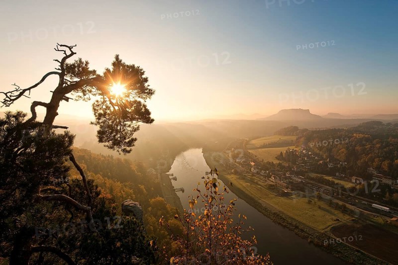 Bastei view in Saxon Switzerland