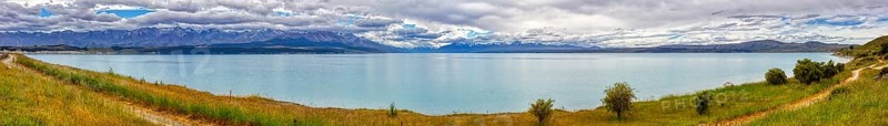 Pukaki-See, Panorama, Otago, Neuseeland