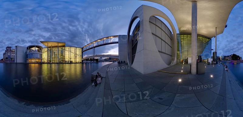 Spreebogen with government buildings, Berlin, Germany, Europe