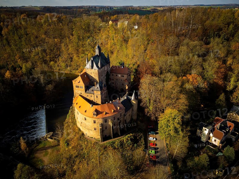 Kriebstein Castle in Autumn