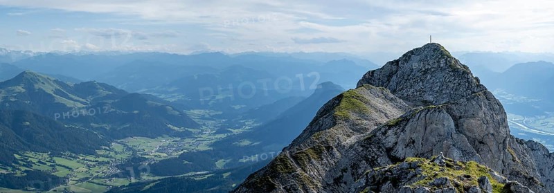 Peak of the Scheffauer, Kaisergebirge, Wilder Kaiser, Kitzbühel Alps, Tyrol, Austria, Europe