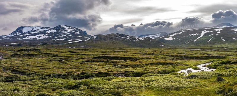 Barren mountain landscape, Fjell, Oystre Slidre, Jotunheimen National Park, Norway, Europe