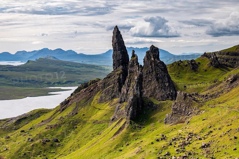 Rock Needles Old Man of Storr, Isle of Skye, Inner Hebrides, Scotland, United Kingdom, Europe