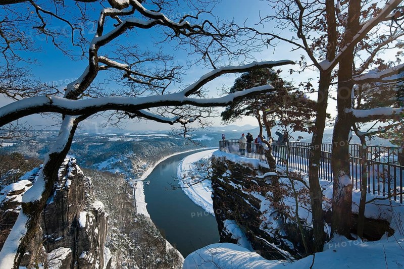 Winter on the Bastei in Rathen