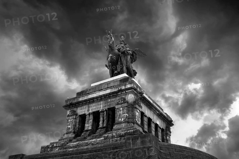 Kaiser Wilhelm I Monument 1897, Deutsches Eck, Koblenz, Rhineland-Palatinate, Germany, Europe
