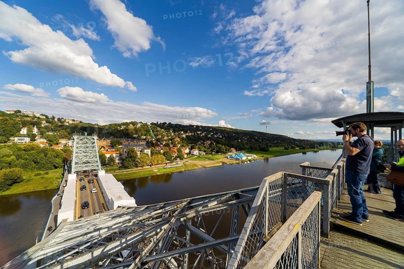 Elbe Bridge Blue Wonder