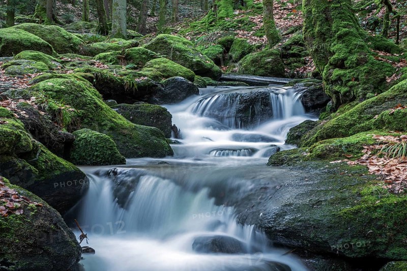 Gertelbach, Gertelbach Waterfalls, Gertelbach Falls, Gertelbach Gorge, Bühl, Bühlertal, Northern Black Forest, Black Forest, Baden-Württemberg, Germany, Europe