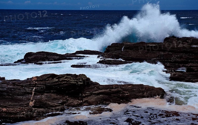 Rugged rocky coast, South Africa, Tsitsikamma National Park, Otter trail, Africa