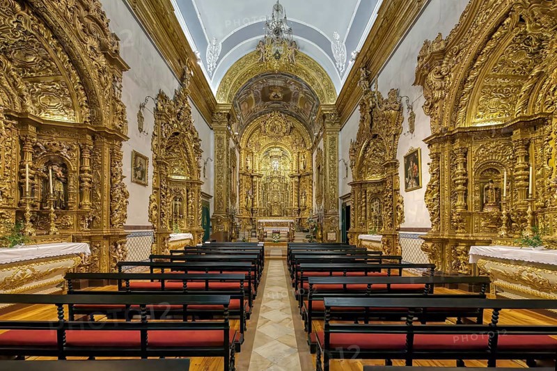 Church of the Third Order of Our Lady of Mount Carmel, Central nave, Faro, Algarve, Portugal, Europe