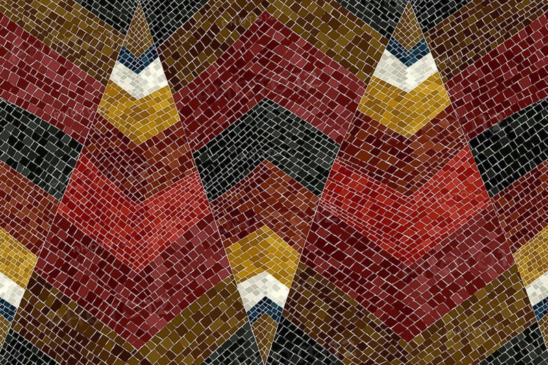 Abstract vector mosaic background