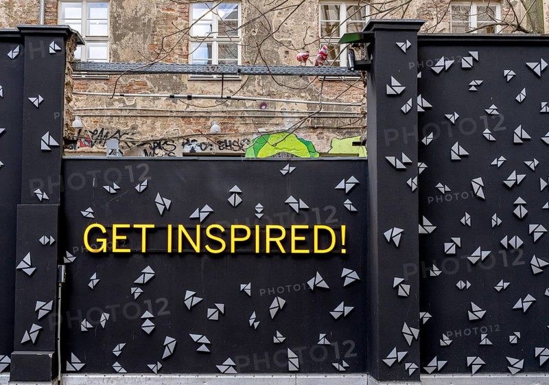 Wall design on a backyard in Rosenthaler Strasse, Berlin-Mitte, Germany, Europe