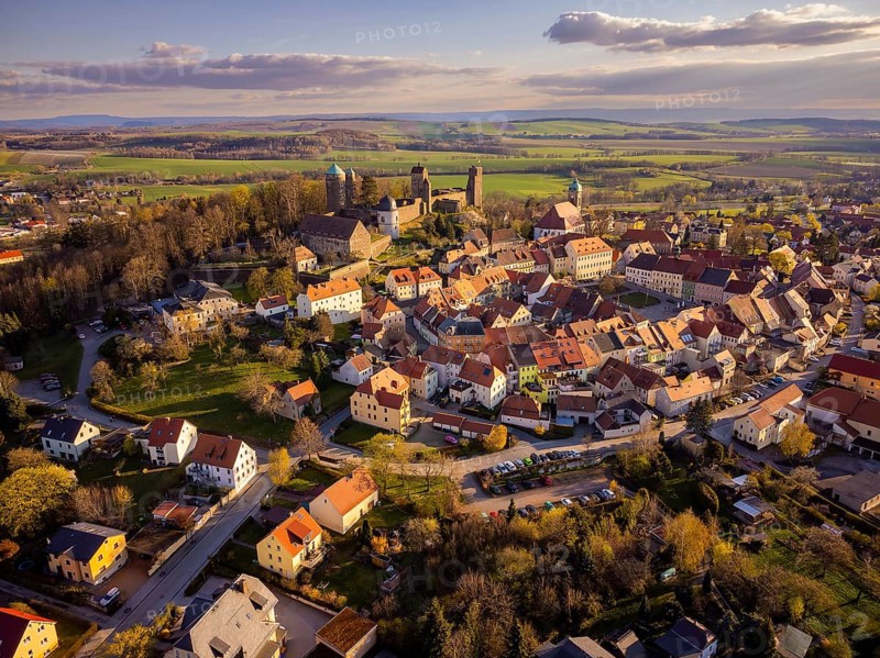 Stolpen Castle in the evening