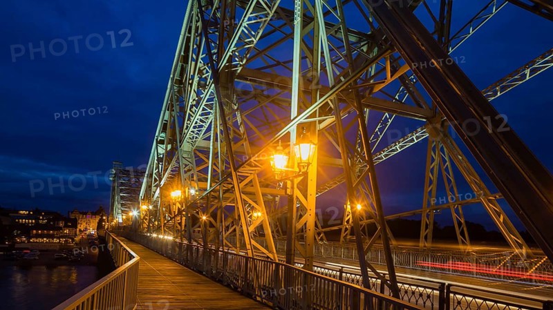 Blaues Wunder is the unofficial name of the Loschwitz Bridge, one of the bridges crossing the Elbe in Dresden