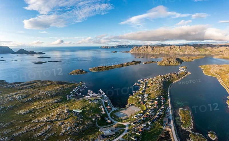 Fishing village Gjesvaer, Mageroya, Nordkapp, Troms og Finnmark, Norway, Europe