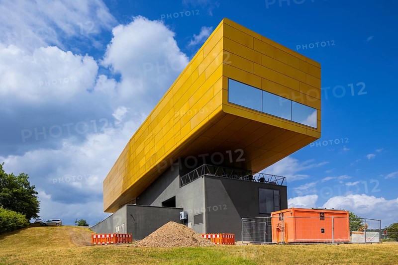 Striking modern visitor centre with astronomical exhibitions on the Bronze Age and digital planetarium