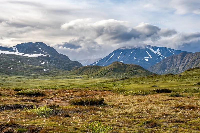 Barren mountain landscape, Knutshoe Mountain, Fjell, Oystre Slidre, Jotunheimen National Park, Norway, Europe