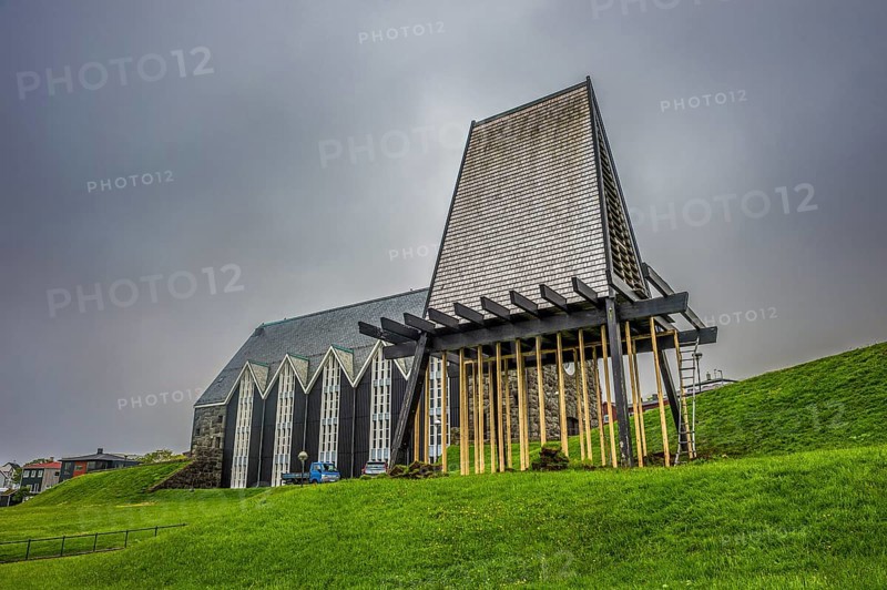 Christianskirkjan (Christian's Church), modern church building, KlaksvÃ­k, Faroe islands, Denmark, Europe