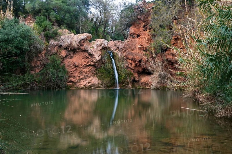 Pego do Inferno waterfall in Tavira Algarve, Portugal, Europe