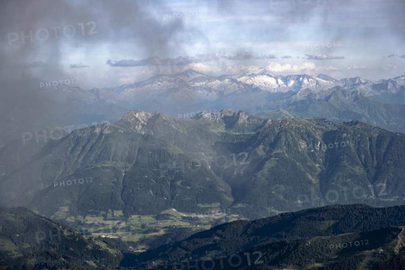 Dramatic mountain landscape, view from Hochkönig, Salzburger Land, Austria, Europe