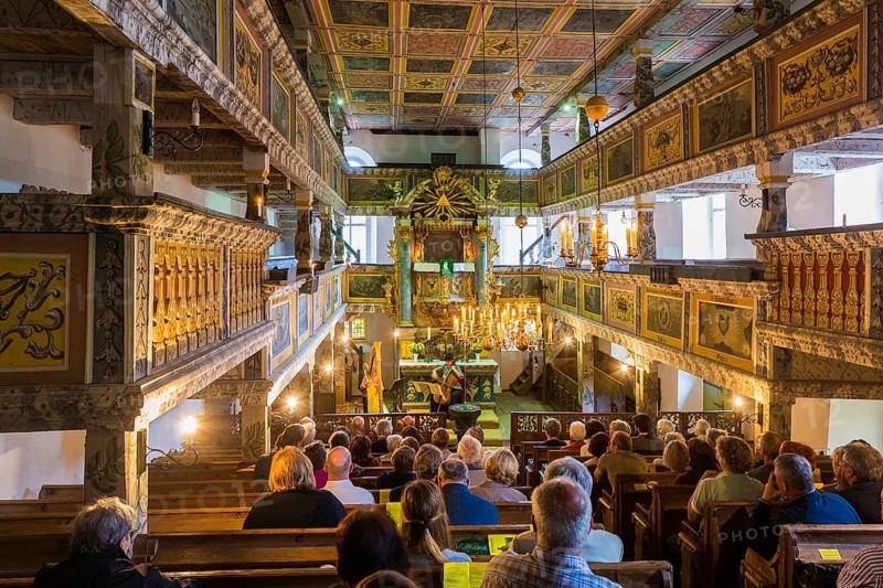 Concert in the mountain church of Oybin
