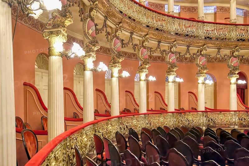 Belle Epoque Amazon Theatre, Concert Hall, Opera boxes, Manaus, Amazonia State, Brazil, South America