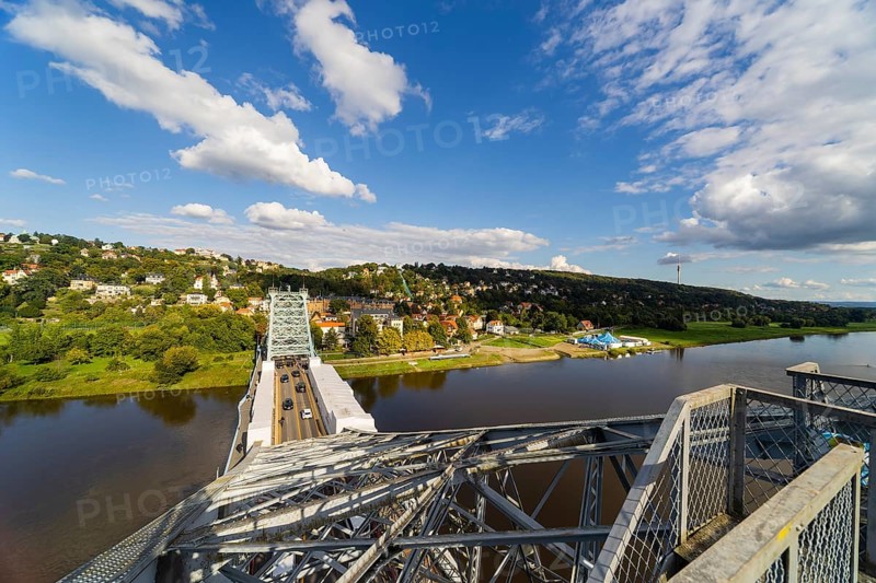 Elbe Bridge Blue Wonder